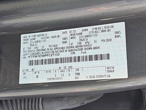 Used 2023 Ford F150 Lariat w/ Equipment Group 502A High AWD/4WD image 35
