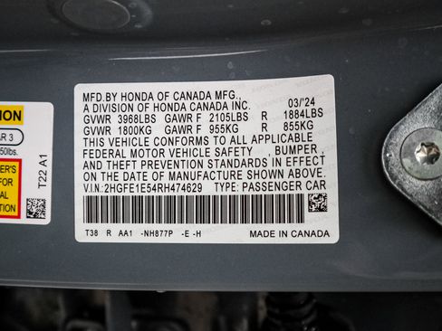 Certified 2024 Honda Civic Si image 34