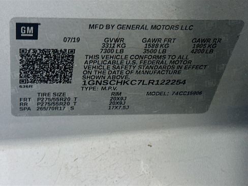 Used 2020 Chevrolet Suburban LT w/ Texas Edition Package image 12