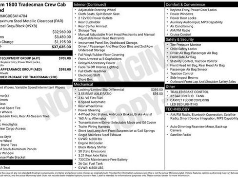 Used 2016 RAM 1500 Tradesman w/ Popular Equipment Group RWD image 11