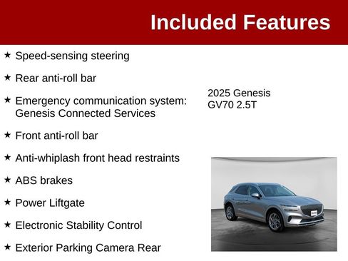 Used 2025 Genesis GV70 2.5T AWD/4WD image 4