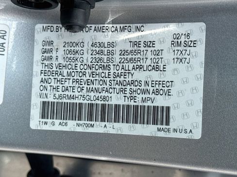Used 2016 Honda CR-V EX-L image 29
