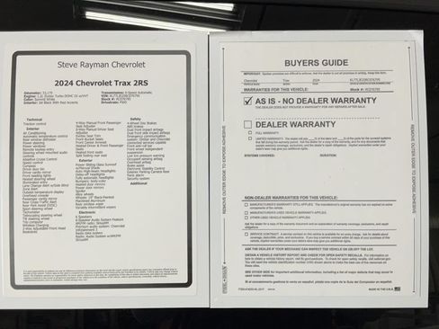 Certified 2024 Chevrolet Trax RS w/ Sunroof Package FWD image 26