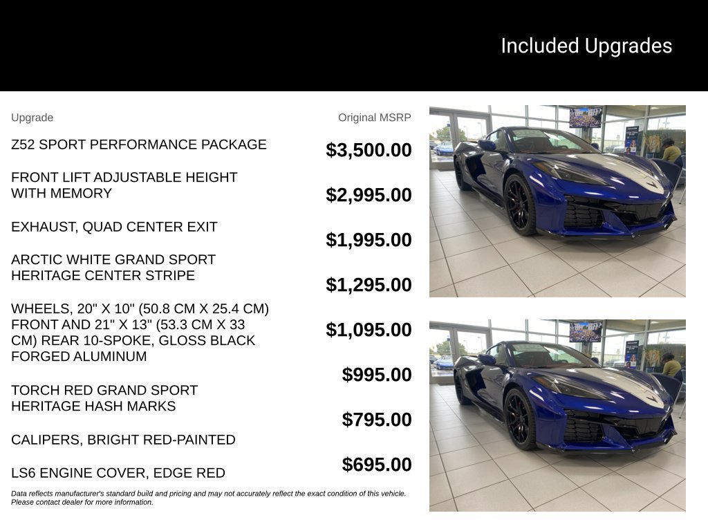New 2027 Chevrolet Corvette Grand Sport w/ Z52 Sport Performance Package RWD image 5