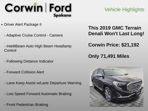 Used 2019 GMC Terrain Denali w/ Advanced Safety Package image 6