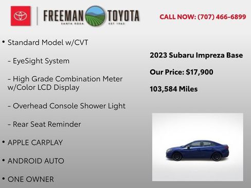 Used 2023 Subaru Impreza 2.0i AWD/4WD image 5