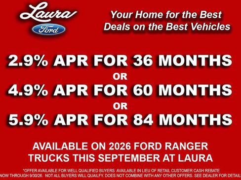 New 2026 Ford Ranger XLT w/ Equipment Group 301A High AWD/4WD image 5