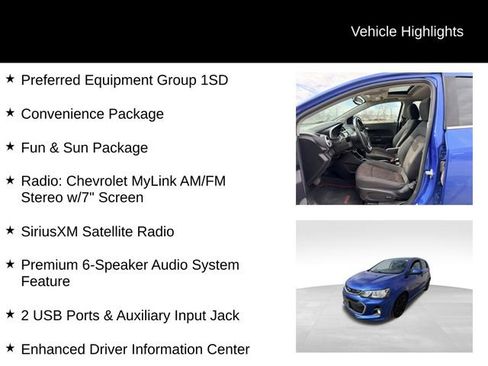 Certified 2018 Chevrolet Sonic LT w/ Fun and Sun Package image 9