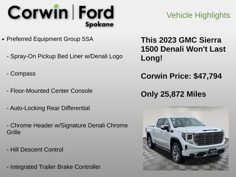 Used 2023 GMC Sierra 1500 Denali w/ Denali Reserve Package image 18