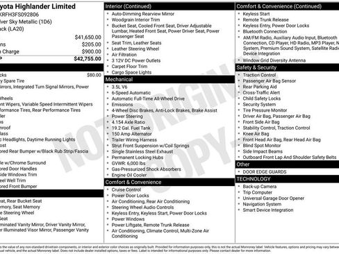 Used 2015 Toyota Highlander Limited image 2