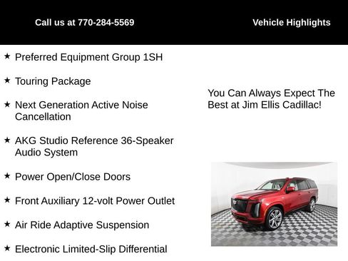 Used 2025 Cadillac Escalade Sport Platinum w/ LPO, Floor Liner Package image 5