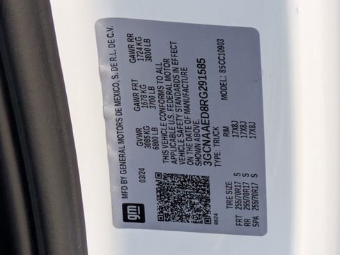 Used 2024 Chevrolet Silverado 1500 W/T w/ WT Fleet Convenience Package image 30