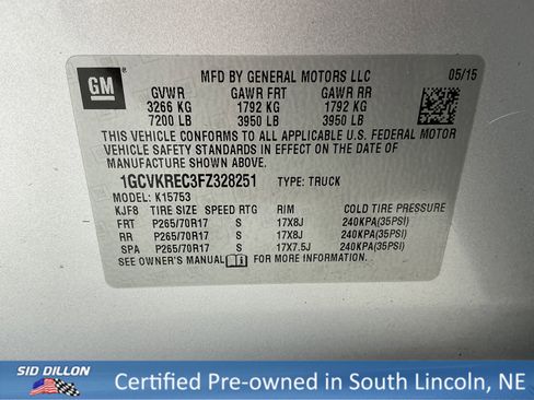 Used 2015 Chevrolet Silverado 1500 LT w/ All Star Edition image 13