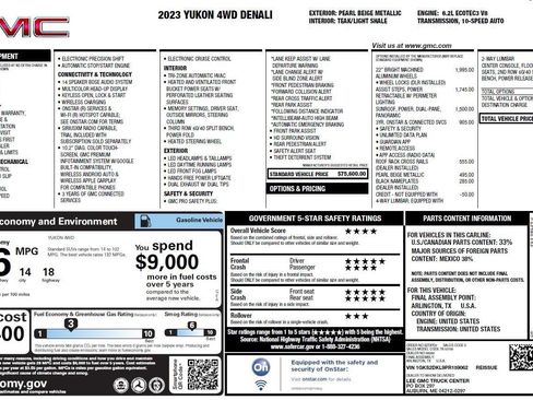 Used 2023 GMC Yukon Denali AWD/4WD image 3