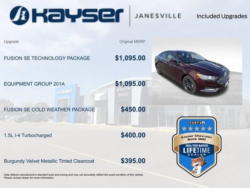Used 2018 Ford Fusion SE w/ Equipment Group 201A FWD image 2