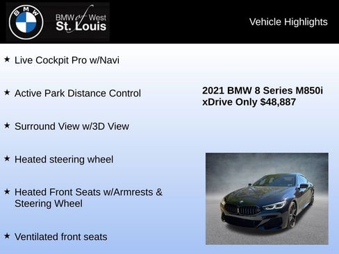 Used 2021 BMW M850i Gran Coupe xDrive w/ Driving Assistance Package image 23