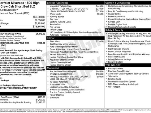 Certified 2022 Chevrolet Silverado 1500 High Country w/ Technology Package AWD/4WD image 16