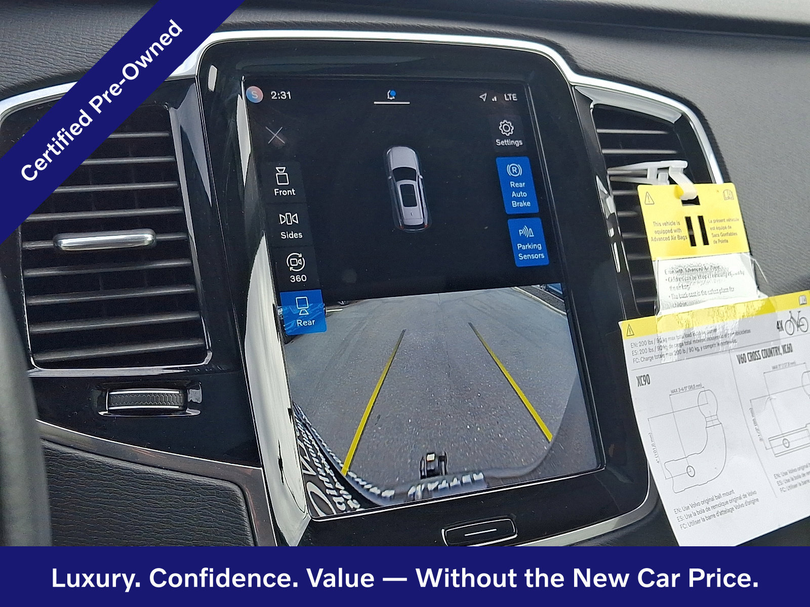 Certified 2023 Volvo XC90 B6 Plus w/ Protection Package Premier AWD/4WD image 19