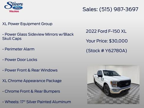 Certified 2022 Ford F150 XL w/ Equipment Group 101A High AWD/4WD image 16