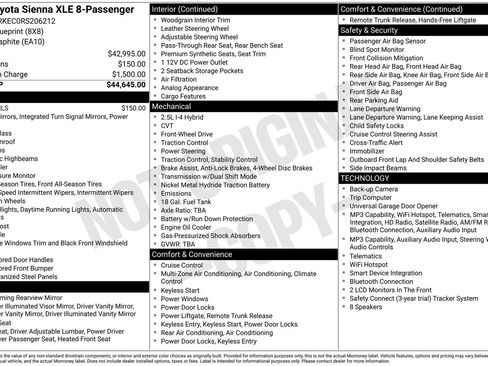 Used 2024 Toyota Sienna XLE FWD image 6