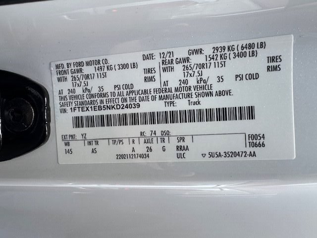 Used 2022 Ford F150 XL w/ Trailer Tow Package AWD/4WD image 21