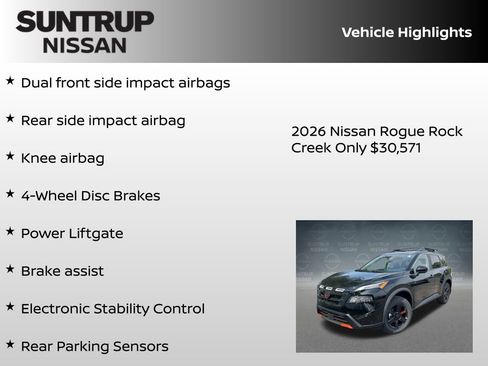 New 2026 Nissan Rogue Rock Creek image 23