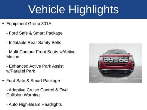 Used 2018 Ford Explorer Limited w/ Equipment Group 301A image 3