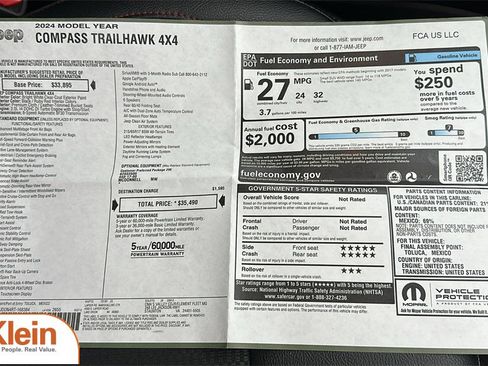 Used 2024 Jeep Compass Trailhawk image 31