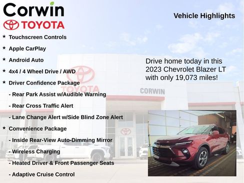 Used 2023 Chevrolet Blazer LT w/ Convenience Package AWD/4WD image 7