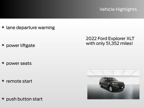 Used 2022 Ford Explorer XLT w/ Equipment Group 202A image 8