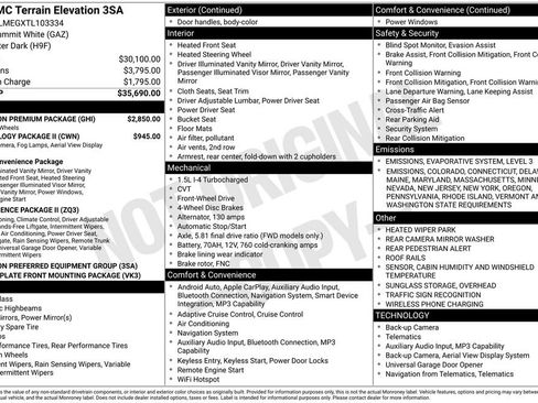 New 2026 GMC Terrain Elevation w/ Elevation Premium Package image 2