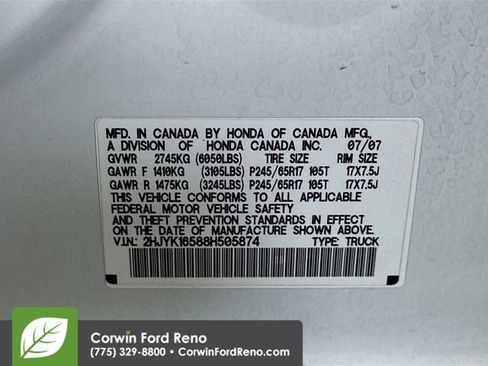 Used 2008 Honda Ridgeline RTL image 28