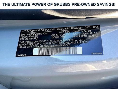 New 2026 Volvo XC60 T8 Ultra w/ Protection Package Premier AWD/4WD image 42