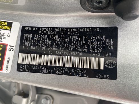 Used 2023 Toyota Camry LE FWD image 16
