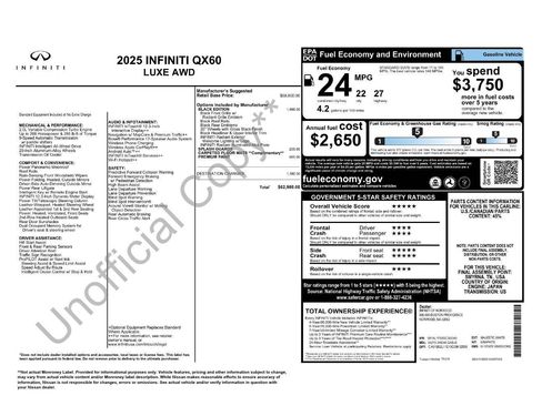 Certified 2025 INFINITI QX60 Luxe w/ Black Edition image 8