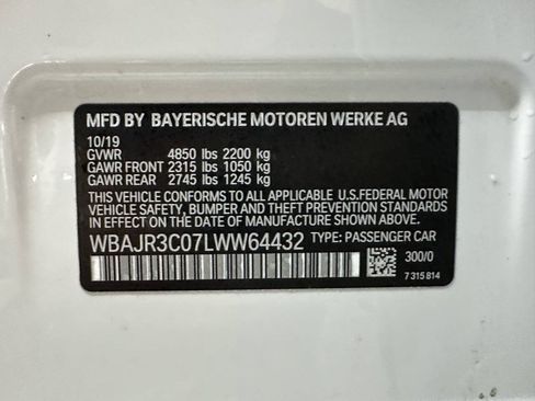 Used 2020 BMW 530i w/ Convenience Package RWD image 32