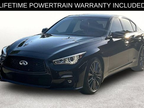 Used 2023 INFINITI Q50 Red Sport 400 w/ Carbon Fiber Package RWD image 9