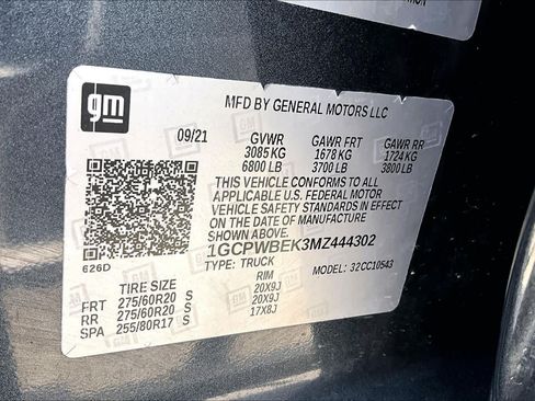 Used 2021 Chevrolet Silverado 1500 Custom RWD image 37