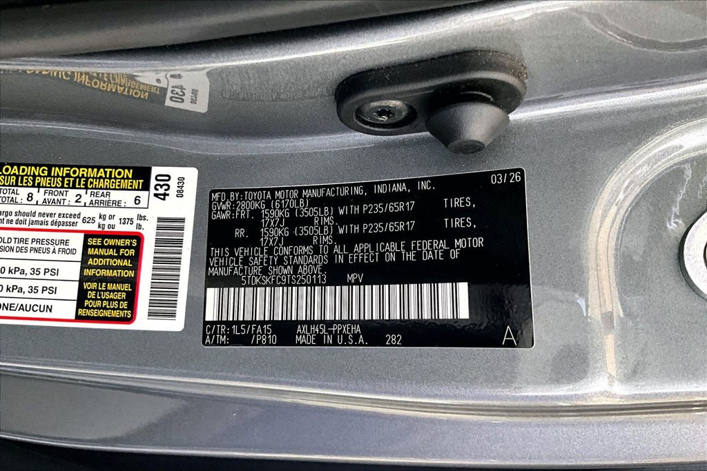 Certified 2026 Toyota Sienna LE AWD/4WD image 19