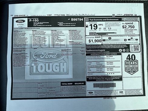 Used 2018 Ford F150 Platinum w/ Trailer Tow Package RWD image 28