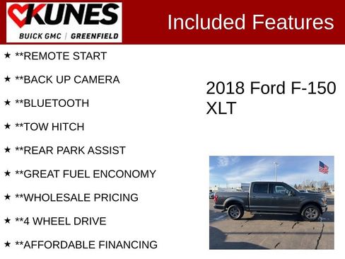 Used 2018 Ford F150 XLT w/ Equipment Group 302A Luxury image 2