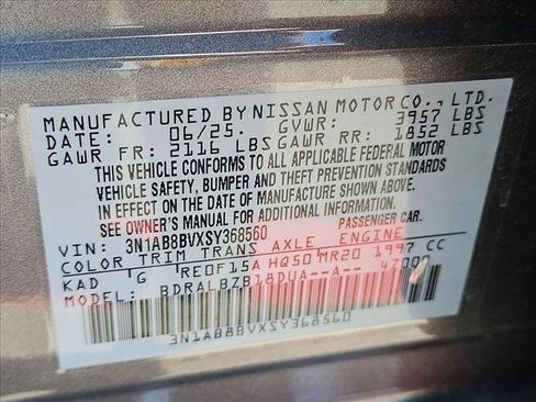 Certified 2025 Nissan Sentra S FWD image 28