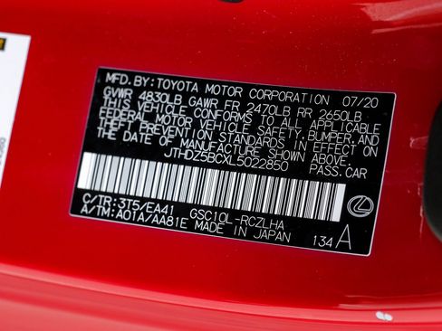 Used 2020 Lexus RC 350 w/ Premium Package RWD image 61