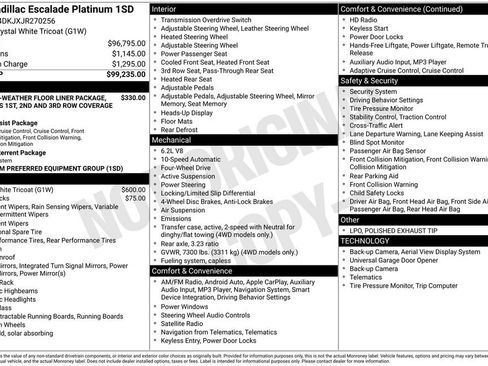 Certified 2018 Cadillac Escalade Platinum image 5