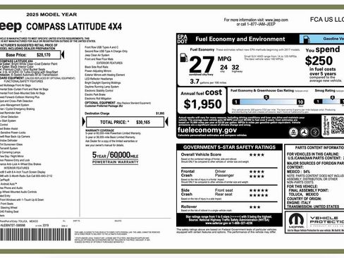 Used 2025 Jeep Compass Latitude image 2