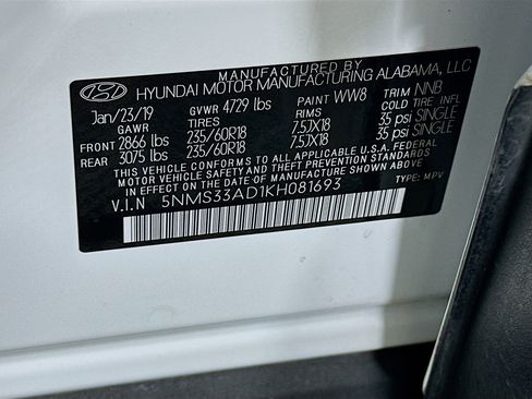 Used 2019 Hyundai Santa Fe SEL FWD image 12
