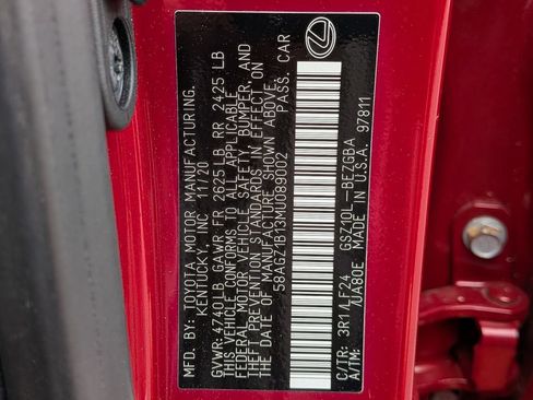 Used 2021 Lexus ES 350 F Sport w/ Accessory Package 2 FWD image 22