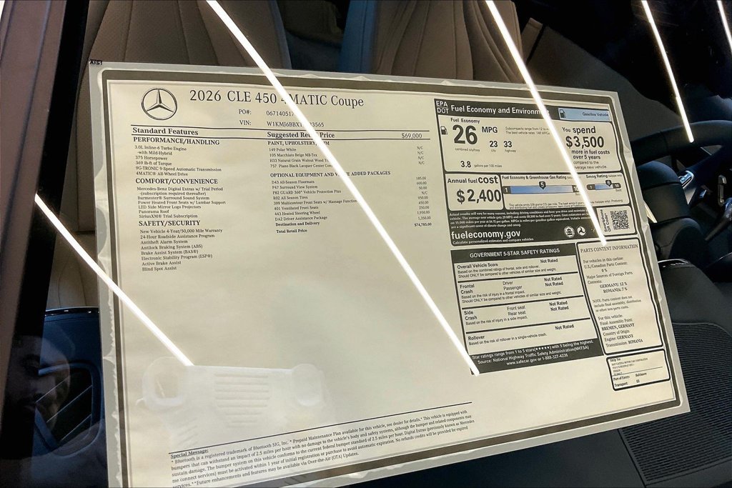 New 2026 Mercedes-Benz CLE 450 4MATIC Coupe image 12