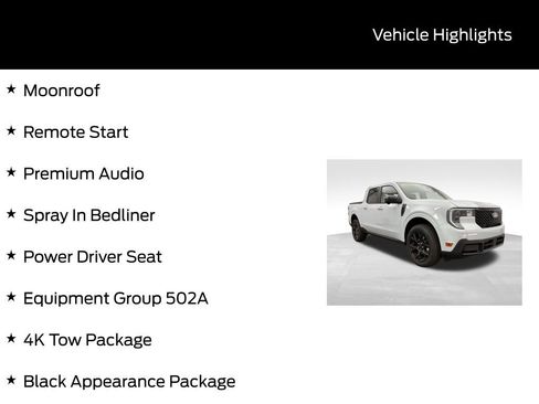 New 2025 Ford Maverick Lariat w/ Black Appearance Package image 5