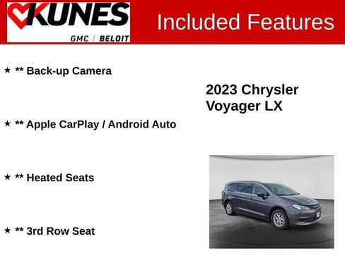 Used 2023 Chrysler Voyager LX FWD image 2